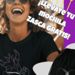 Camiseta negra de mujer CLAVAO de Zasca in Games 100% algodón con diseño original de juego de mesa