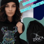 Sudadera negra unisex ZASCA VUDÚ con capucha y mochila Zasca gratis