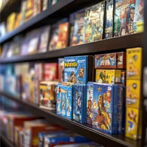 grupo de amigos jugando a juegos de mesa divertidos en una reunión